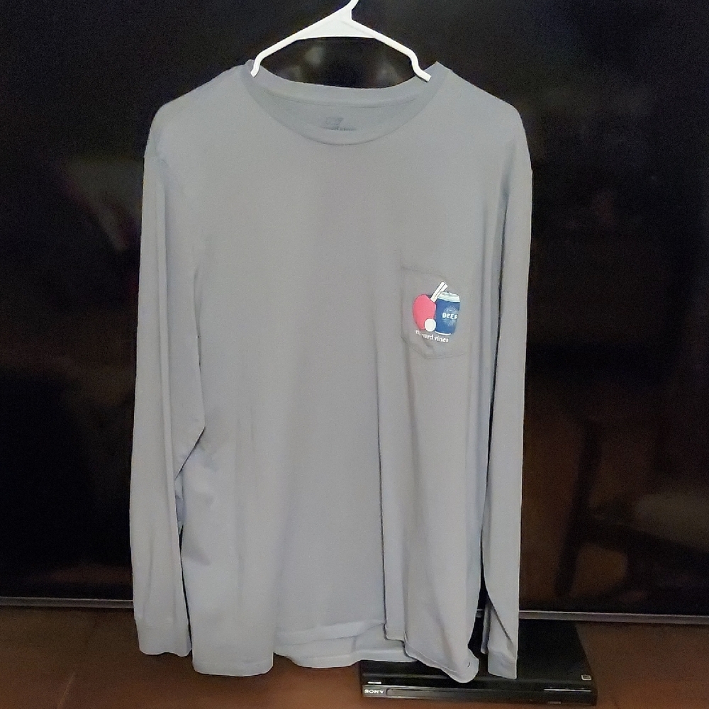 Men's Vineyard Vines Gray Long Sleeve Shirt